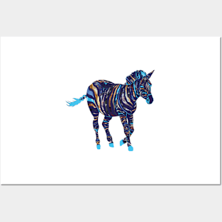 Cosmic Space Zebra Posters and Art